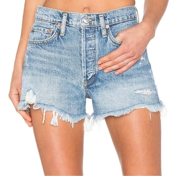Agolde Parker Vintage Cut Off Short in Swapmeet Sz 22 NWOT - Picture 1 of 6